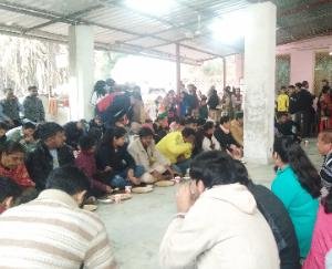 महाकालेश्वर मंदिर में  शिवरात्रि के उपलक्ष्य पर भंडारे आयोजन 