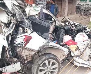  Husband and wife killed, one seriously injured when roadside car crushed by truck in Dehradun