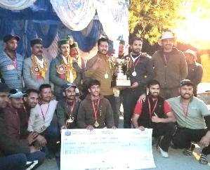 Forest XI became cricket champion in Rarang Stadium