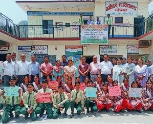 Sweep team Arki conducted voter awareness campaign in Manjyath area.