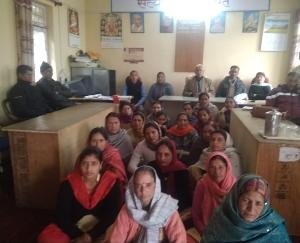 घणागुघाट महिला मंडल प्रधान ने की ग्राम सभा की अध्यक्षता