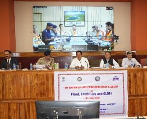 Mega mock drill was organized at 85 places in all the districts of the state.