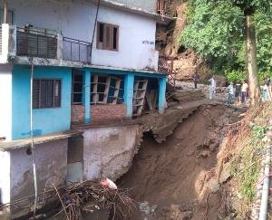 Heavy rain caused havoc in Gambharpul of Solan