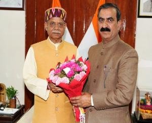CM Sukhu paid courtesy call on Governor Shiv Pratap Shukla