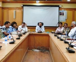 Meeting held in Kinnaur district regarding preparations for monsoon season