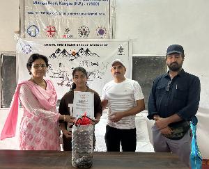 Kangra: Khushi Dhiman honored for rescuing snakes