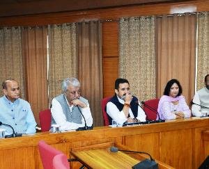 Public Works Minister reviewed the ongoing development works in Shimla city.