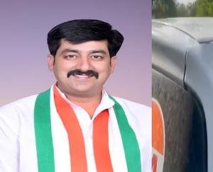 MLA Vivek Sharma's car attacked, miscreants committed the crime with rods