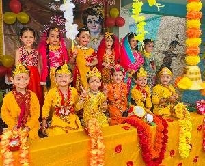 Solan: Krishna Janmashtami celebrated with pomp at Sai International School