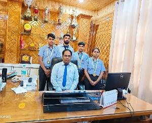 Students of Kasauli International Public School Sanwara won gold and bronze medals.