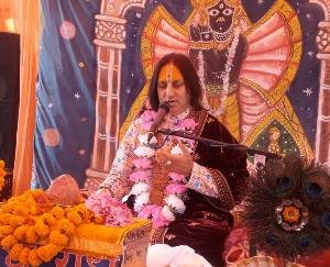 Krishna manifest festival celebrated in Bhagwat Katha Purana going on in Kunihar