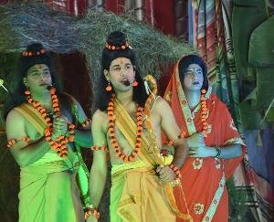 Beautiful and attractive staging of Ramlila is taking place in Kunihar.