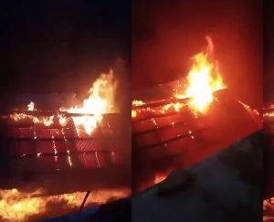 Huge fire in Kullu, 5 houses burnt to ashes in a few minutes