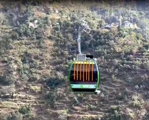 800 meter long Baglamukhi ropeway built at Rs 53.89 crore on Chandigarh-Manali NH dedicated to public