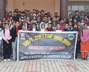 Program organized by Mathematics Department on National Mathematics Day in Dhaliyara College.