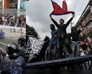 Nepal: Protestors demand- Constitution should be rewritten, investigation should be done into the looting that has taken place for last 3 decades.