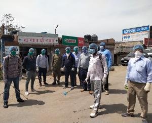 बाबा राव की जयंती पर धरमपुर को किया सैनीटाइज़