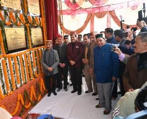 Kullu: CM Sukhu inaugurated and laid the foundation stone of development projects worth Rs 63.56 crore in Manali.