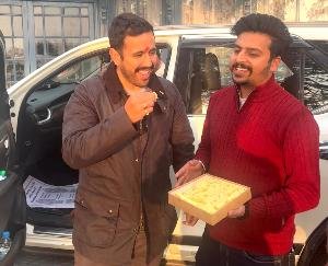 Shimla: Shubham Verma met Minister Vikramaditya Singh after becoming the NSUI state vice-president.