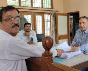 Anil Walia filed his nomination from Paragpur Gram Panchayat.