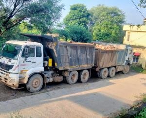 Nurpur: Damtal Police take action against illegal mining; case registered against unknown accused.