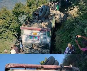 HRTC bus accident in Rampur; one dead out of 20 passengers.