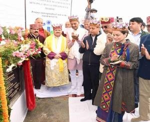 Foundation stone laid for ICMR research center in Keylong; Nadda performs the ceremony.