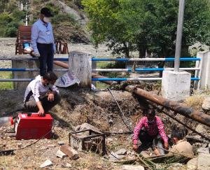 जल शक्ति विभाग ने की पेयजल के लिए निर्मित टैंकों की क्लोरिनेशन