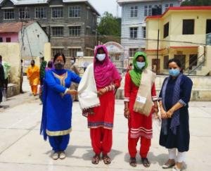 नगर पंचायत ने कोरेाना कर्मवीरों को किया सम्मानित