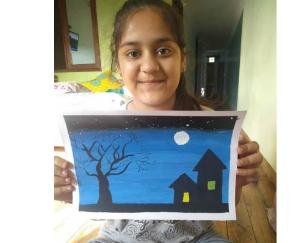 नन्ही अन्वेषा ने उठाया लाॅकडाउन का भरपूर फायदा