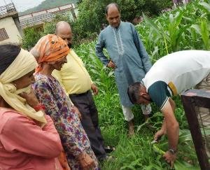 कृषि विज्ञान केंद्र सोलन के वैज्ञानिकों ने कुनिहार खण्ड का किया नैदानिक भ्रमण