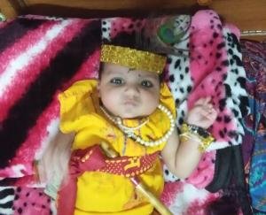 इस बार घरों में ही मनाया गया जन्माष्टमी का पर्व 