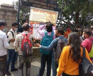 abvp-organises-signature-campaign-in-shimla-and-sunni