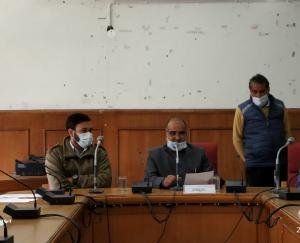 Deputy Commissioner Solan administered the oath to the District Council members present