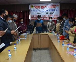 Sub Divisional Officer Nalagarh administered oath to newly elected members of BDC Nalagarh