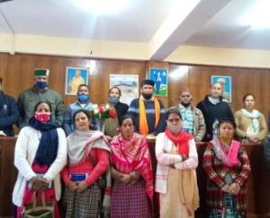 Panchayat head administered oath to newly elected panchayat members