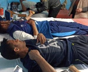 बर्फ के बावजूद उमंग के शिविर में 40 ने रक्तदान किया