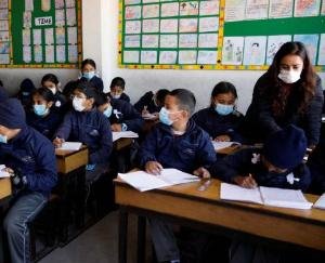 A monthly meeting was held in Materni, the state primary school