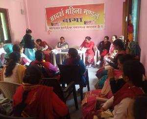 Women's Day celebrated in the building of Adarsh Mahila Mandal Baga, Dadlaghat