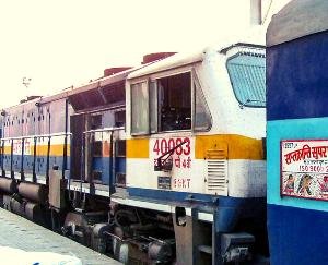 train broken into two parts 