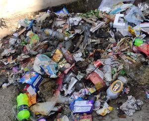 Crispy condition of cleanliness seen at Kunihar's new bus stand